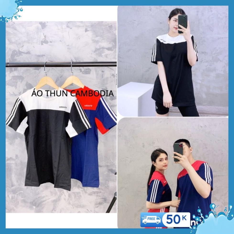 Áp Phông Adidas, áo thun thể thao logo thêu 2 màu thời trang !
