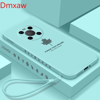For Huawei Mate 40 Pro Mate 30 Mate 20 Pro  Case Soft Liquid silicone Maple leaf Skin protective Back Cover Case For huawei mate 20 30 Pro shell