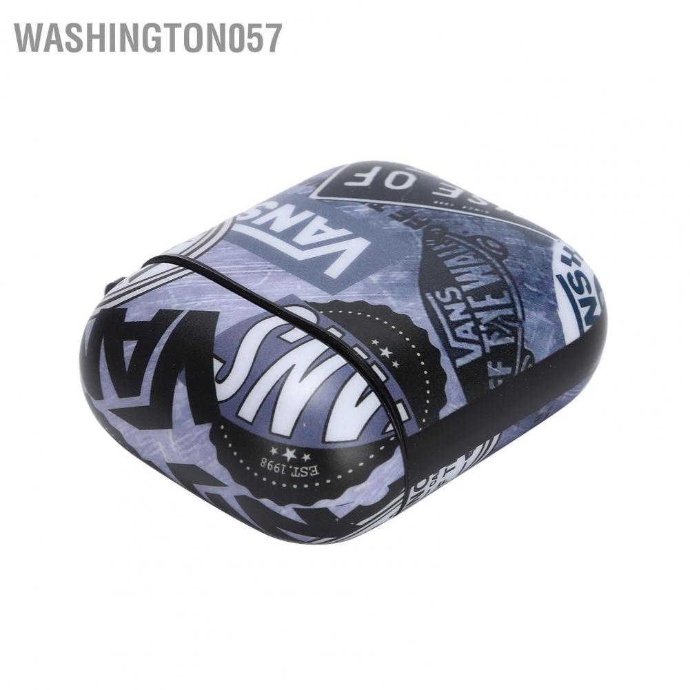 Washington057 Letters Pattern Earphone Case Protective Cover Shell Accessories for IOS Earbuds 2