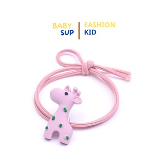 Dây buộc tóc cao su hình con vật nhiều màu sắc cho bé (giao mẫu ngẫu nhiên)