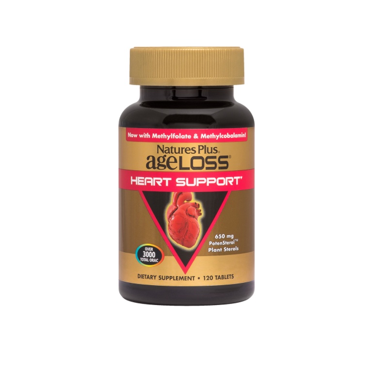 Viên Uống Tim Mạch Nature's Plus Ageloss Heart Support Chống Lão Hóa Tim, Tăng Sức Đề Kháng Hộp 90 Viên