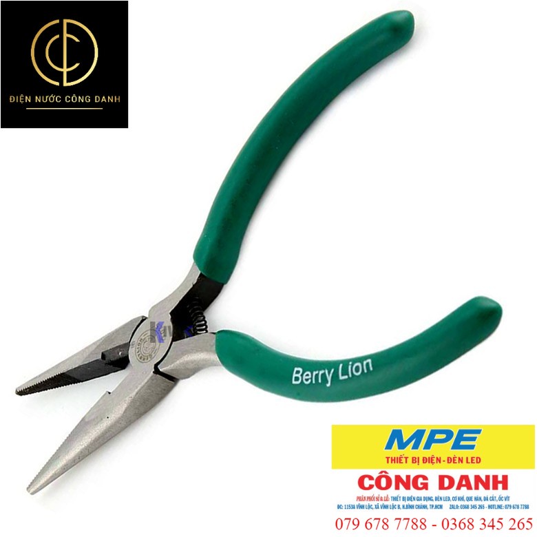 Kìm Mỏ Nhọn Nhỏ Mini Berry Lion Size 5"125mm G025 / Kiềm Cắt Quấn Dây Đồng Dây Điện / Kẹp Gắp - Uốn Cong Trang Sức Kivo