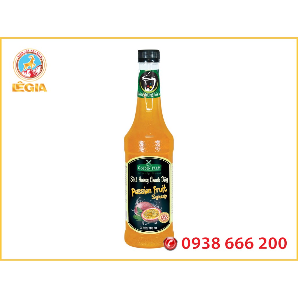 Siro GOLDEN FARM Chanh Dây 700ML (GOLDEN FARM PASSION FRUIT SYRUP)