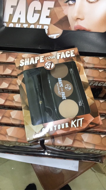 Bộ kit tạo khối W7 Shape your face contour kit