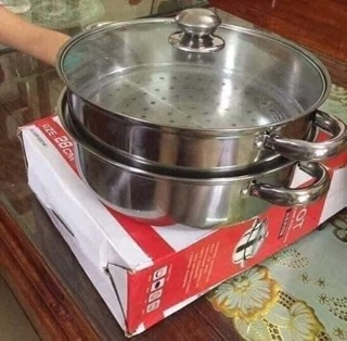 Nồi hấp 2 tầng