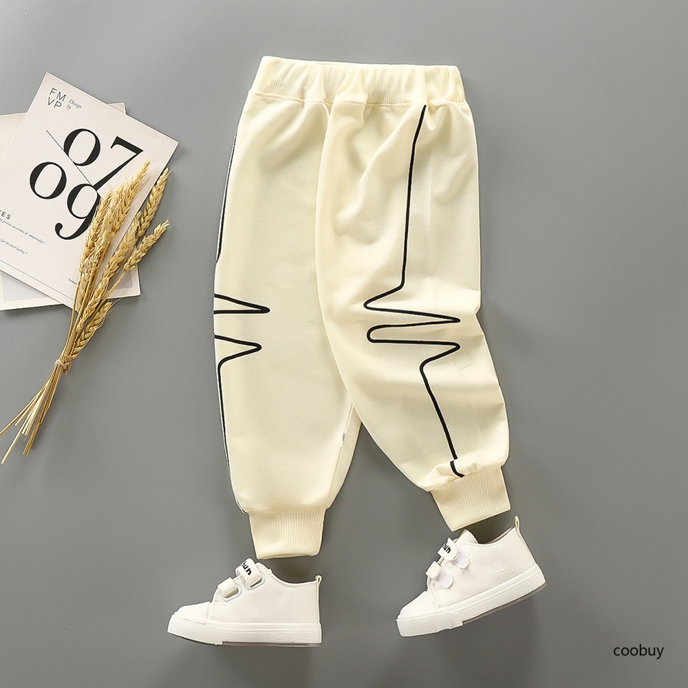 Quần chạy bộ cotton ống rộng thời trang năng động tùy chọn màu sắc dành cho bé trai