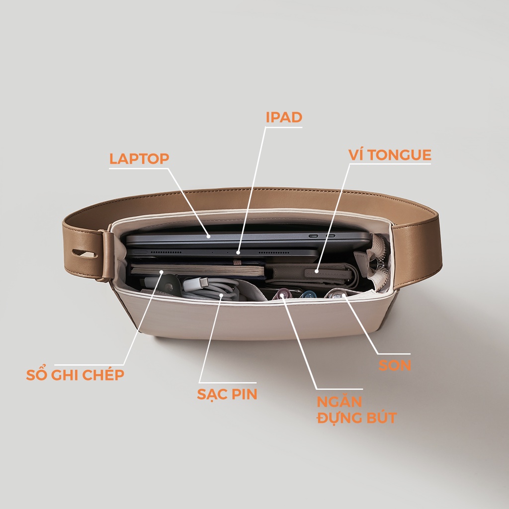 Túi tote nữ LESAC SOL BAG (03 màu)