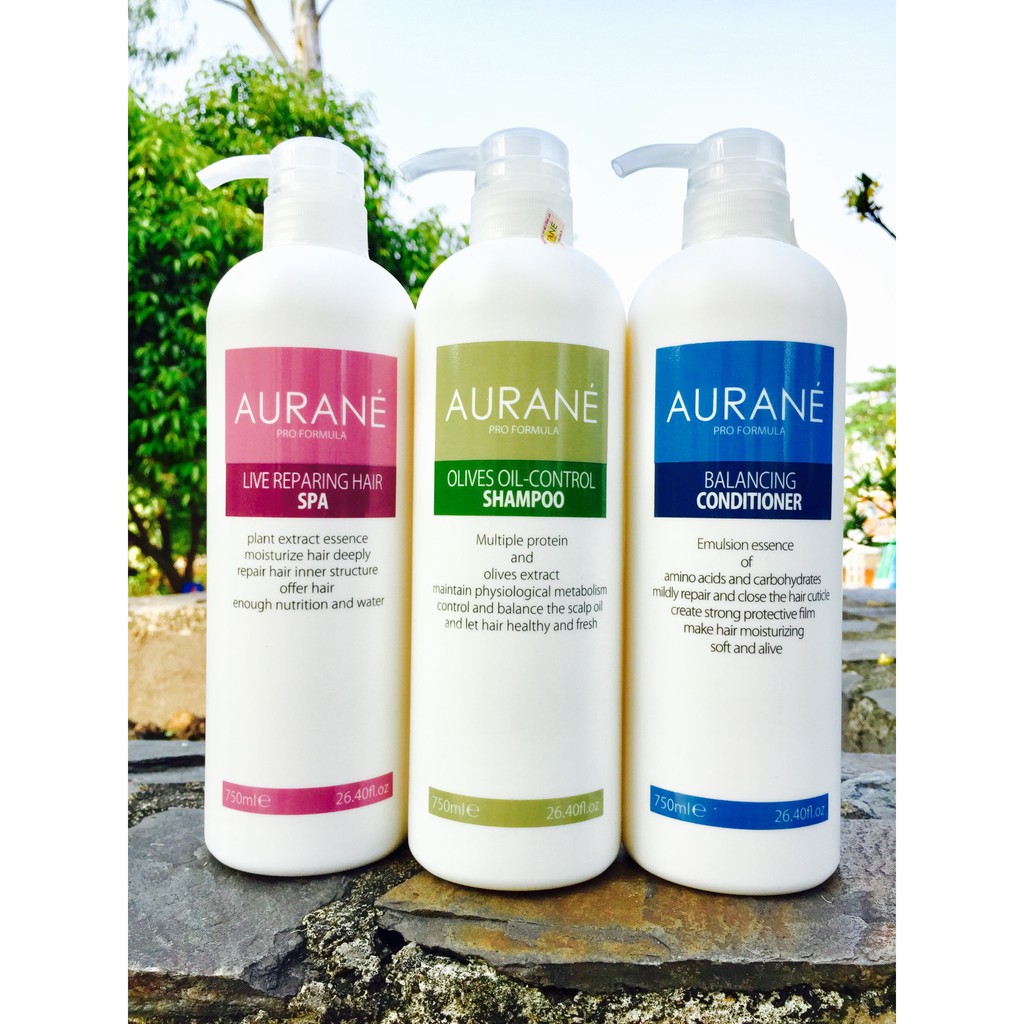 Bộ dầu gội hấp Aurane Protein Moisturizing 750mlx2