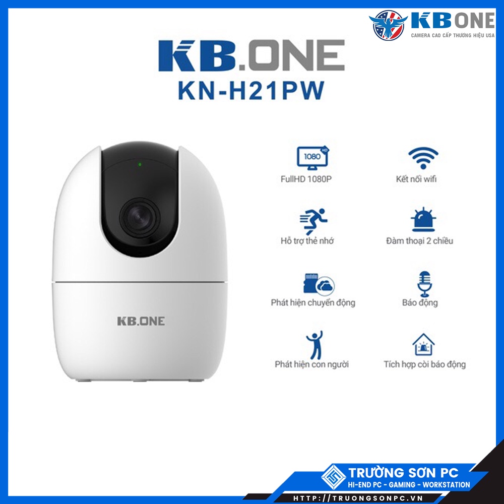 Camera IP Wifi KBONE KN-H41P 4MP 2K QHD 1440P/ KN-H22P-D 2M FULL HD 1080P | Kết Nối Wifi/ Lan