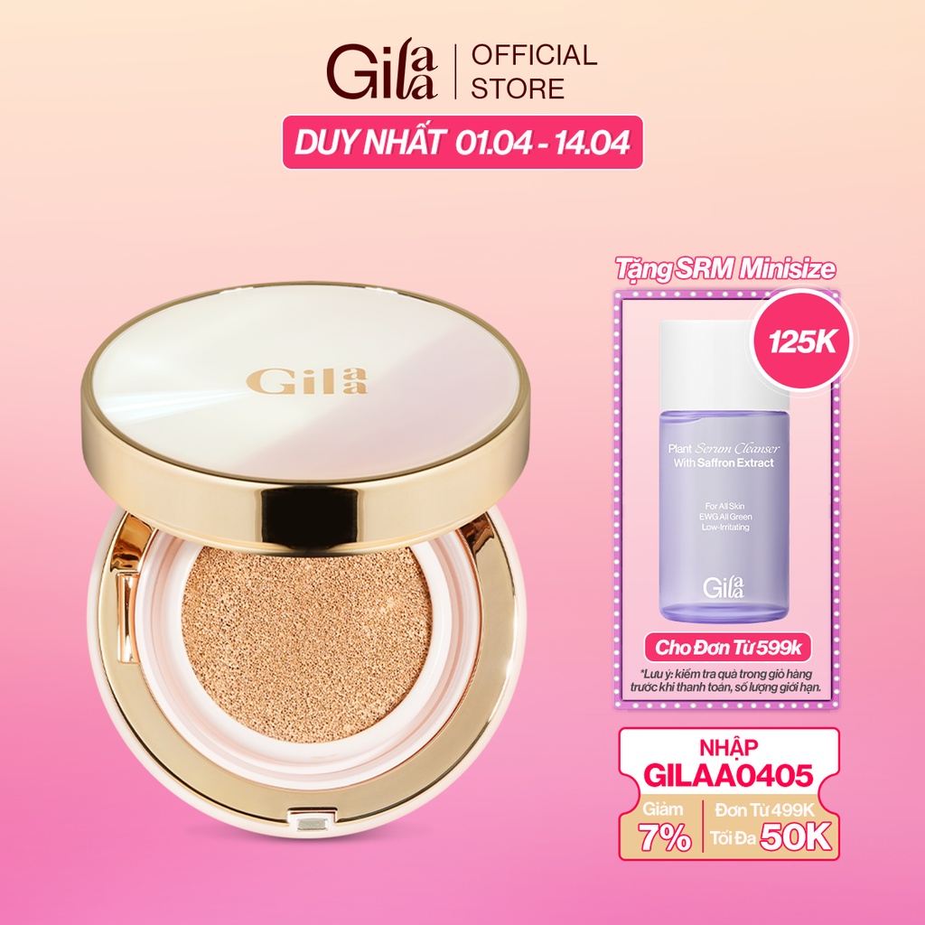 Phấn nước GILAA LONG WEAR DD CUSHION SPF50+/PA+++ (1 lõi x 13g)