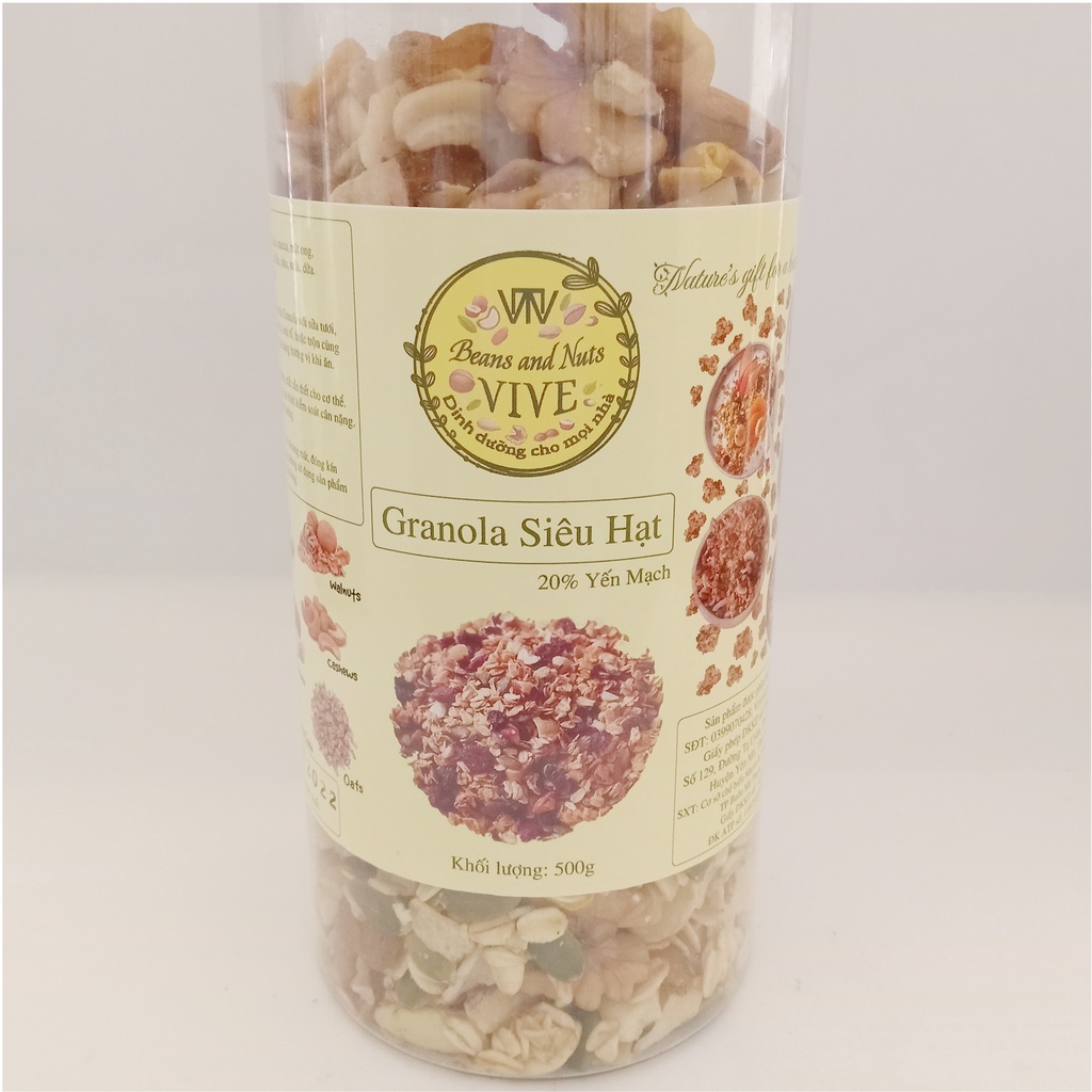 Granola Siêu Hạt (10% Yến Mạch)