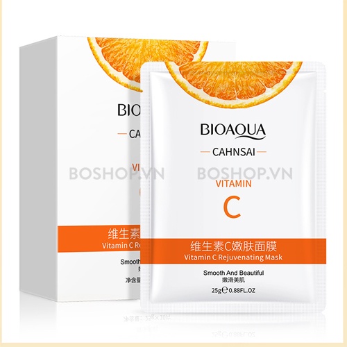 Mặt nạ Bioaqua Vitamin C cấp ẩm dưỡng trắng da bổ sung vitamin C