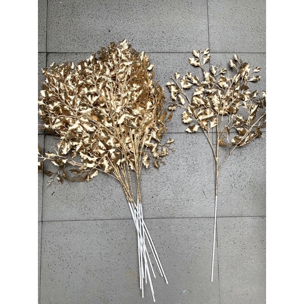 Cành trang trí nhựa xi vàng dài 75cm-115cm