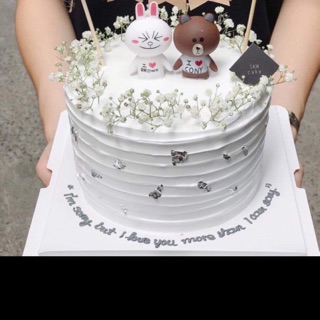 Thỏ gấu trang trí bánh sinh nhật