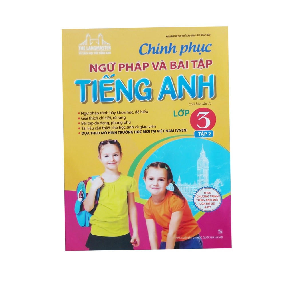 Sách - Bộ The langmaster chinh phục ngữ pháp và bài tập tiêng anh lớp 3