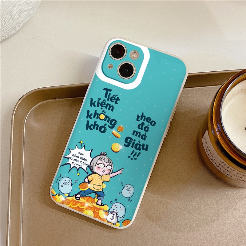 Ốp lưng iPhone 11 câu nói cá tính * tiết kiệm không khó * từ ip 6/7/8 6plus/7plus/11pro/12/12promax 12