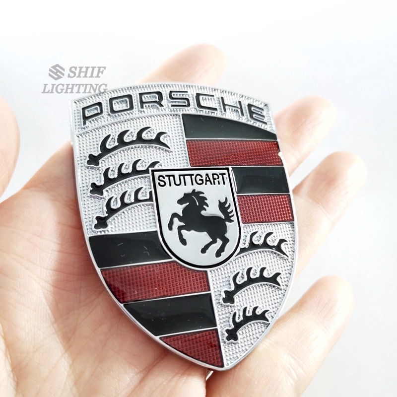 Logo Kim Loại Trang Trí Xe Hơi Porsche 1 Cái