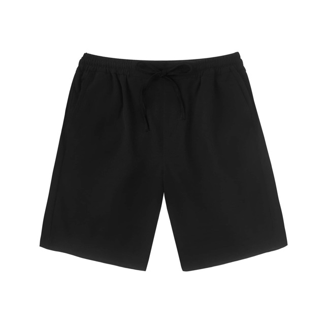 Quần đùi đen lưng thun