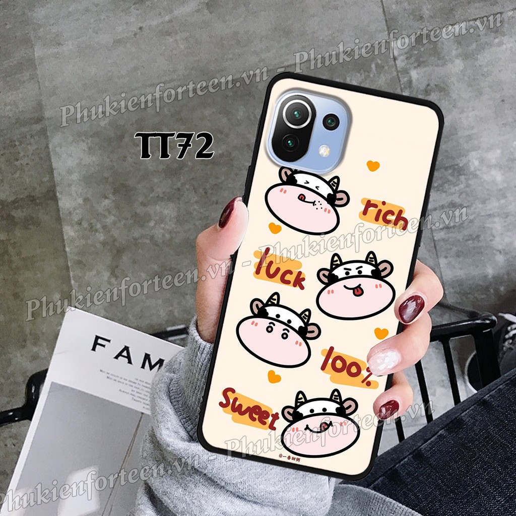 Ốp lưng Xiaomi Mi 11 -  Mi 11 Lite - Mi 11T 5G - Mi 11T Pro 5G - Ốp điện thoại Xiaomi in hình bò sữa đáng yêu hot trend