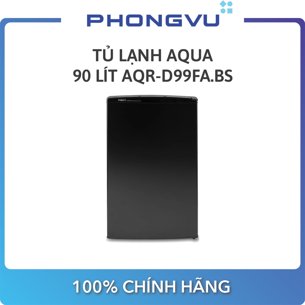 Tủ lạnh Aqua 90 lít AQR-D99FA.BS - Bảo hành 24 tháng - Miễn phí giao hàng TP HCM