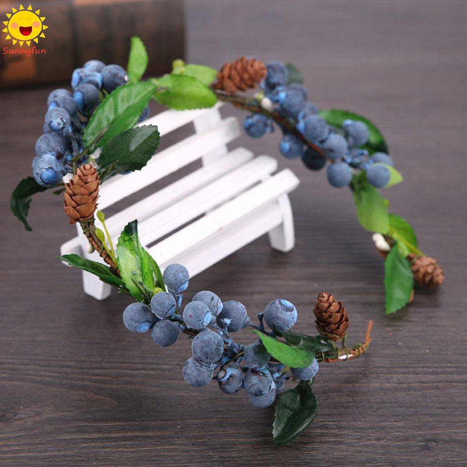 Vòng Hoa Đội Đầu Nhiều Màu Sắc Thời Trang Dành Cho Cô Dâu