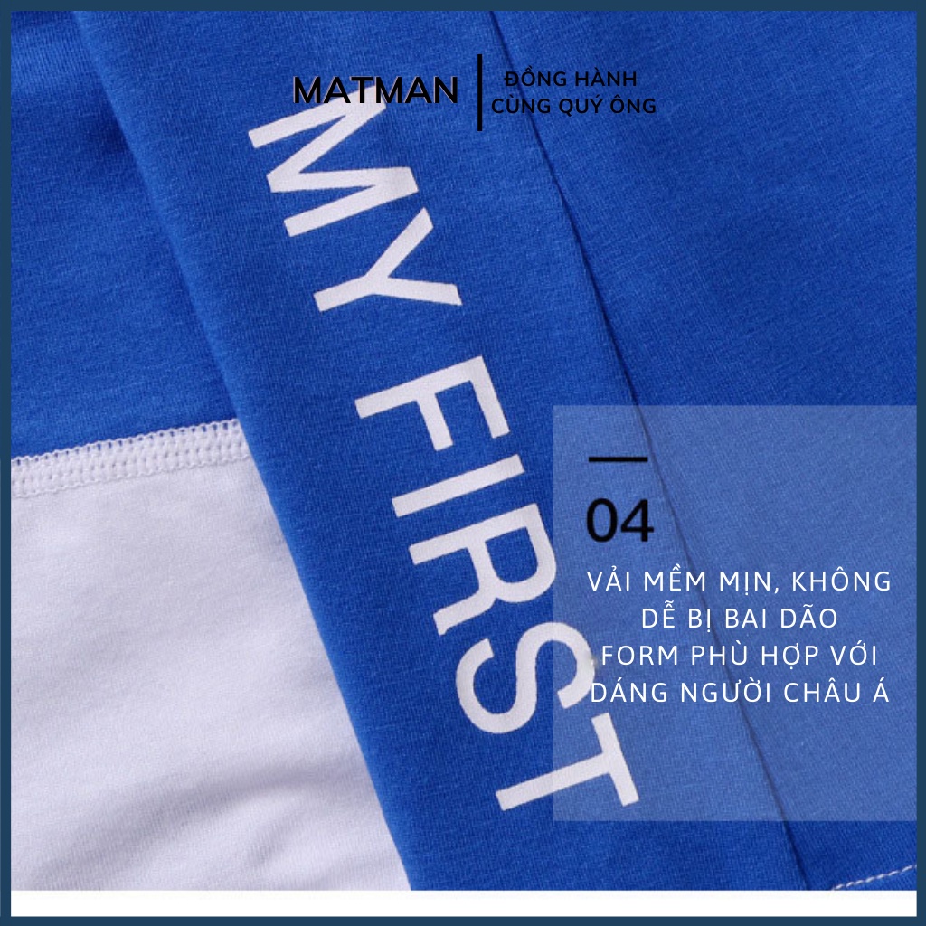 Quần lót nam boxer quần boxer Matman cotton thoáng khí