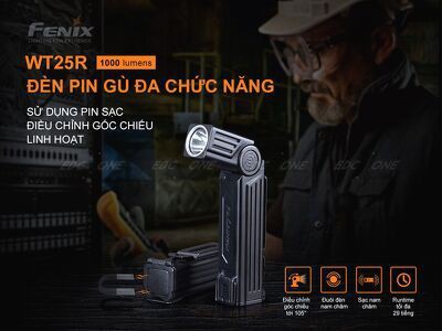 CHÍNH HÃNG FENIX - Đèn pin WT25R- 1000 Lumens