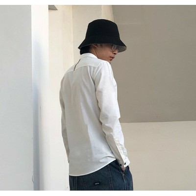 Áo Sơ Mi Nam Dài Tay Chất Đũi Xước Cổ Bẻ Cao Cấp Phong Cách Hàn Quốc màu TRẮNG | BigBuy360 - bigbuy360.vn