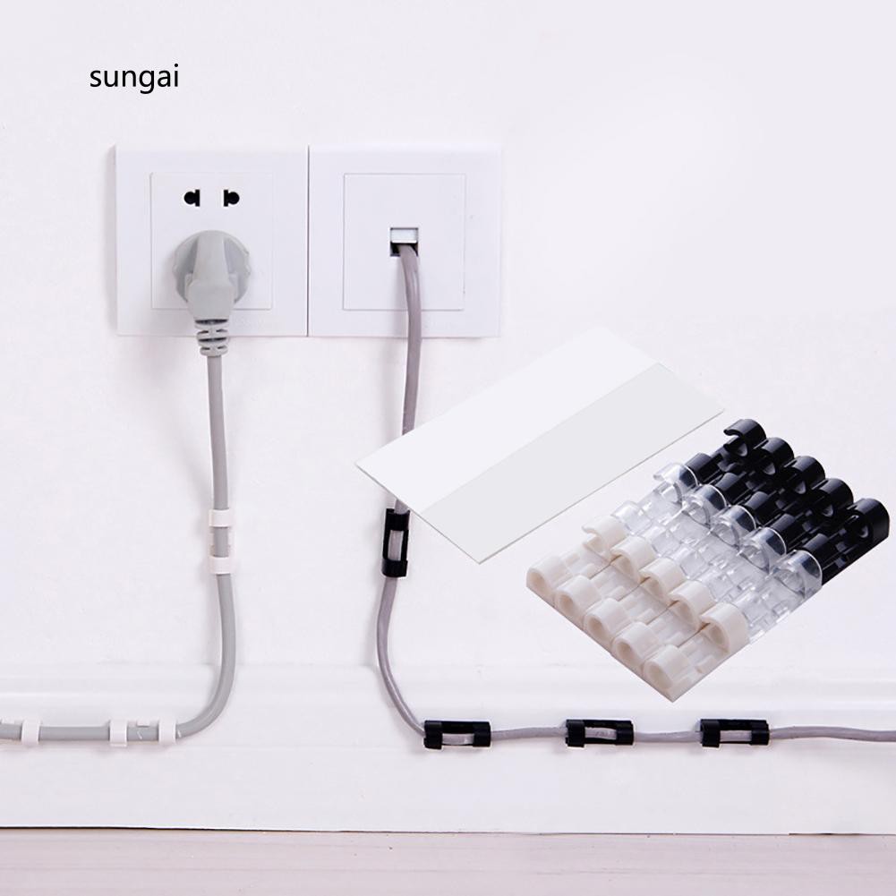 Bộ 20 kẹp cố định dây cáp dây điện tiện dụng