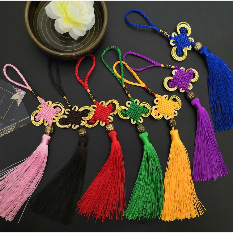 💥FOLLOW TẶNG 3K💥HÀNG CÓ SẴN💥 Dây Treo Tua Rua Trang Trí Phong Cách Trung Hoa 22cm Hóa Trang Phong Cách Cổ Trang gắn quạt