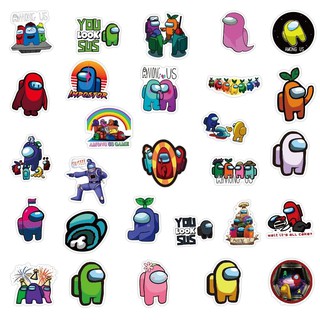 Sticker Among Us set 52 miếng chống thấm nước