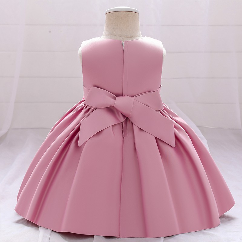 Đầm Công Chúa Baptism 1 Tuổi Không Tay Thời Trang Mùa Hè Cho Bé Gái 1-5 Tuổi L2016XZ