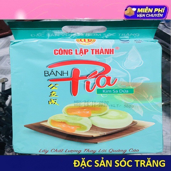 BÁNH PÍA KIM SA CÔNG LẬP THÀNH NHÂN DỨA VÀ TRỨNG MUỐI TAN CHẢY