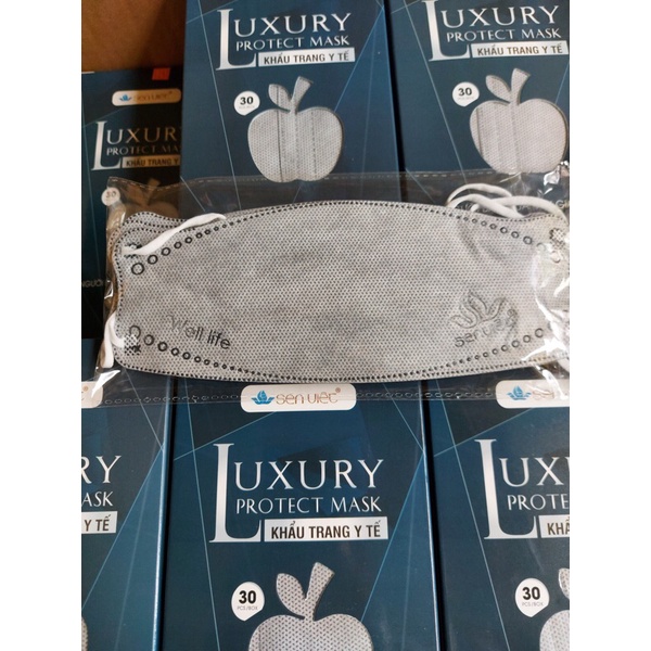 Khẩu trang y tế cao cấp LUXURY 4D Sen Việt ,1 hộp 30 cái, lọc bụi,kháng khuẩn | BigBuy360 - bigbuy360.vn