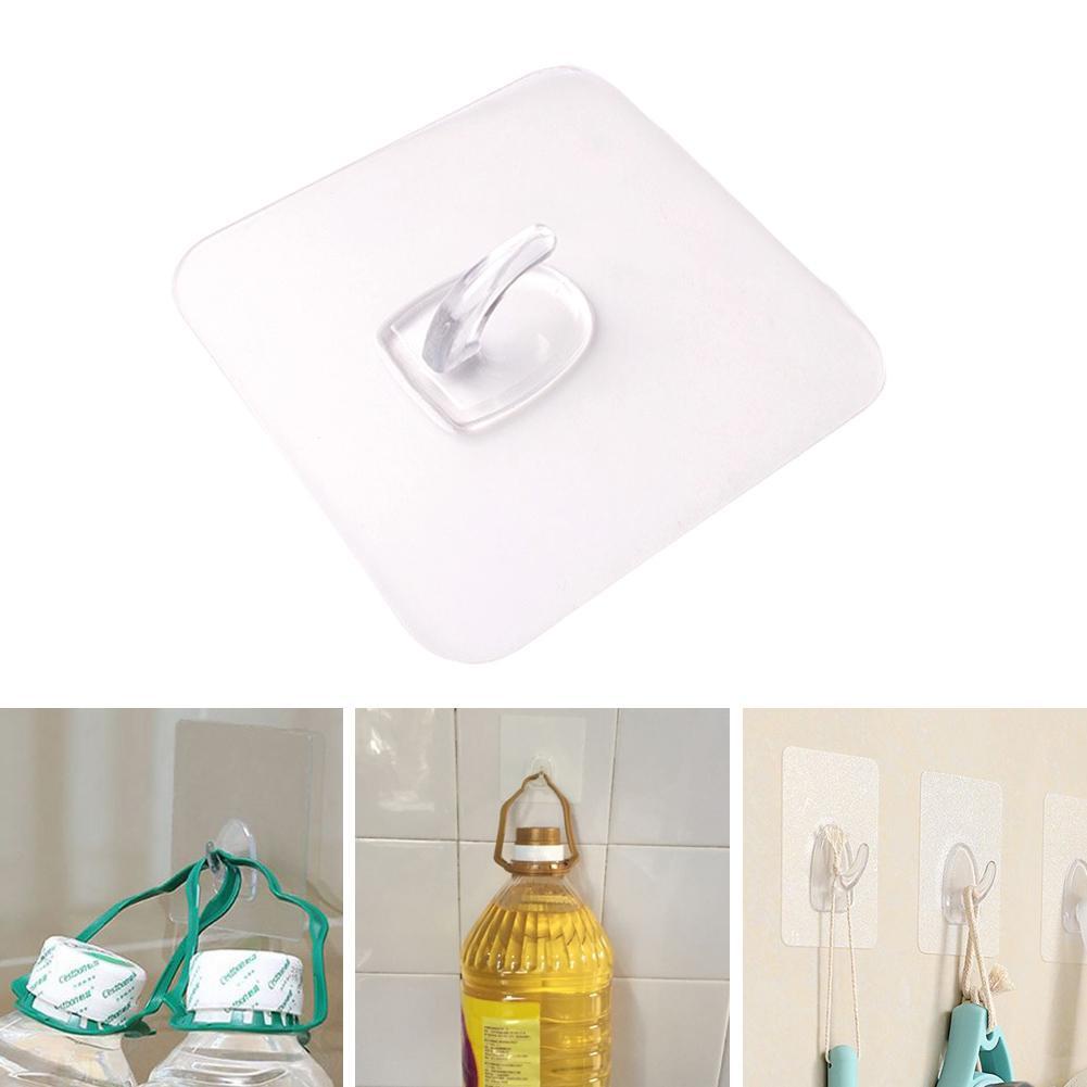 Móc Treo Đồ Dùng Nhà Bếp/Phòng Tắm 6*6cm Chống Nước Trong Suốt R5X4