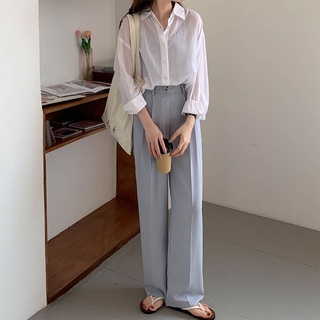 Quần dài lưng cao dễ phối đồ thời trang dành cho nữ 42674