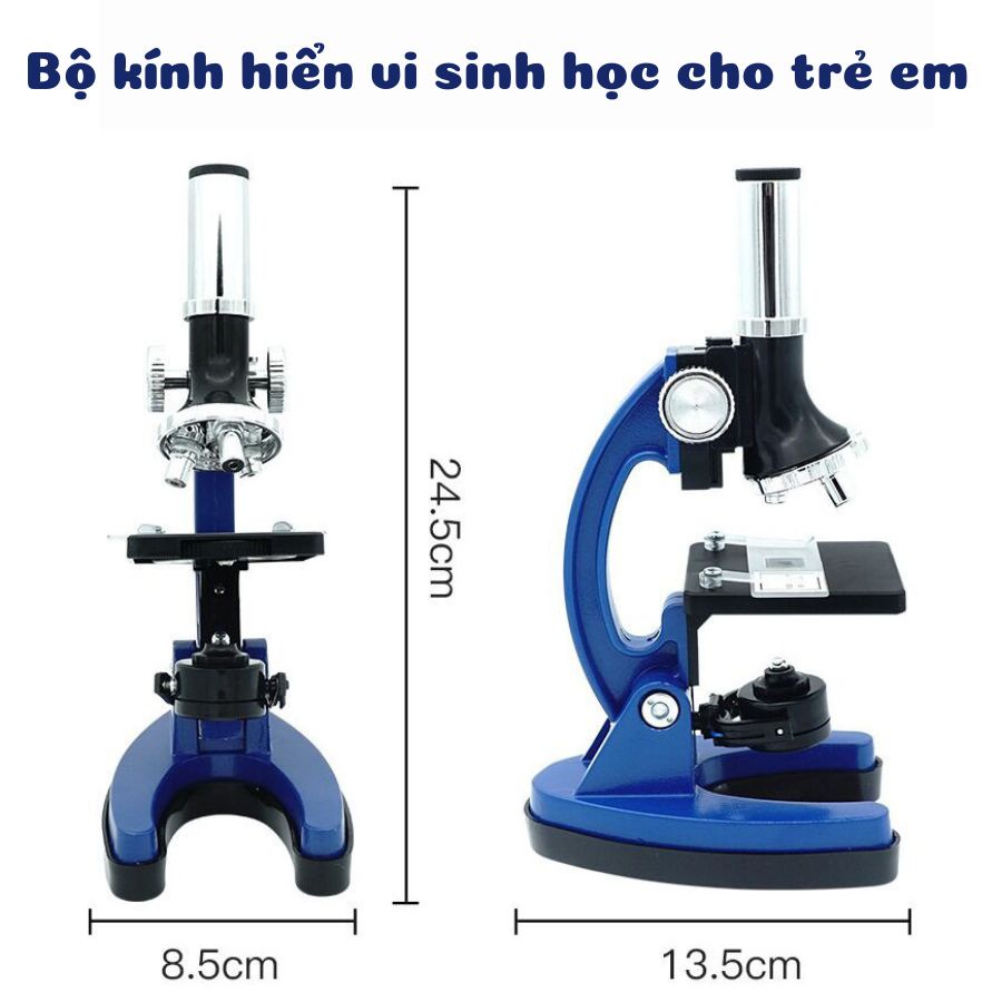 Bộ kính hiển vi sinh học 100x -1200x phóng đại cao dành cho học sinh - kính hiển vi quang học cho trẻ em