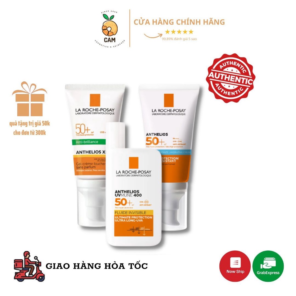 Kem chống nắng kiềm dầu La Roche- Posay Anthelios XL SPF 50+ (Vạch Xanh)