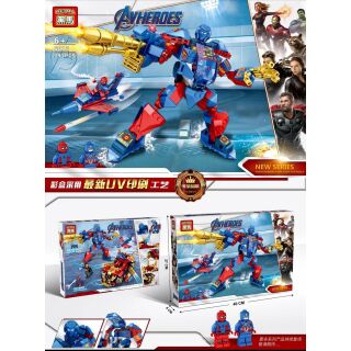 [Ảnh thật] Bộ lêgo lắp ráp siêu anh hùng Avengers 409 chi tiết mẫu mới nhất