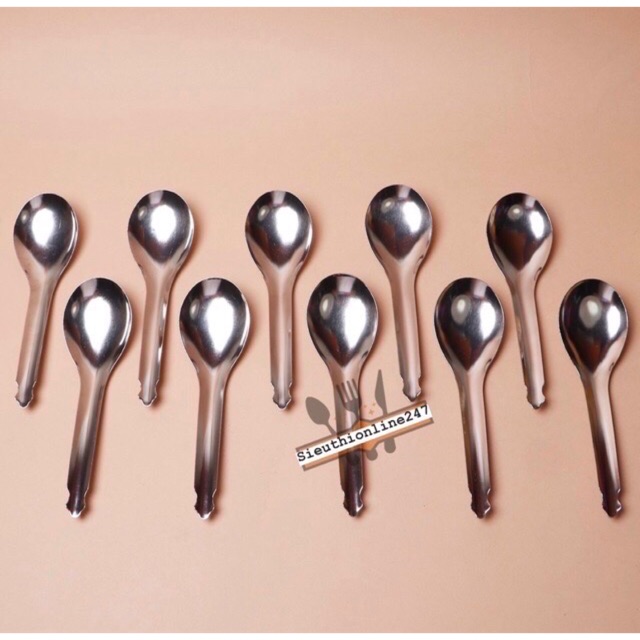 Set 5 muỗng bầu inox