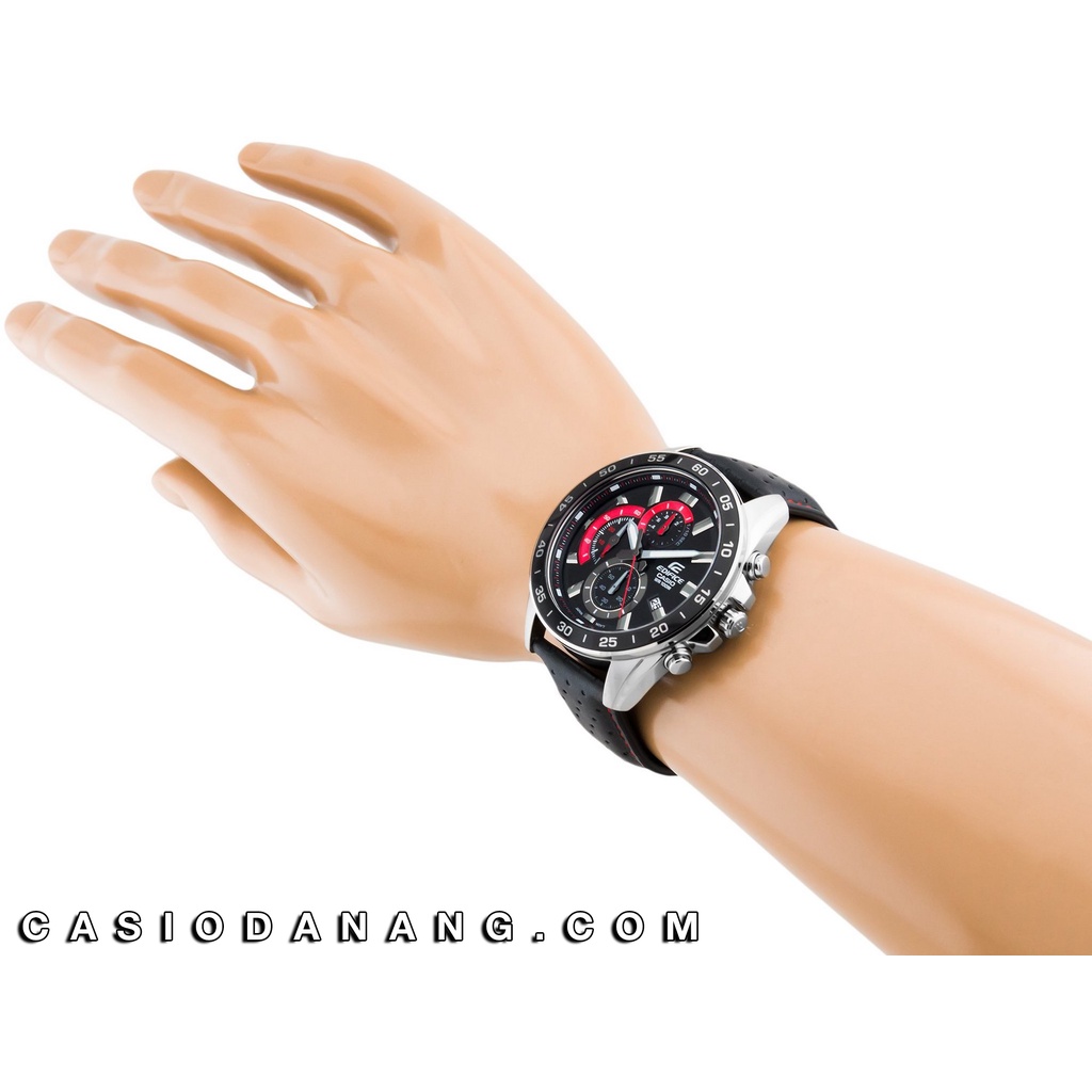 Đồng hồ nam dây da Casio Edifice chính hãng Anh Khuê EFV-550L-1AVUDF