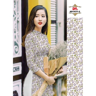 vải áo dài hoa nhí