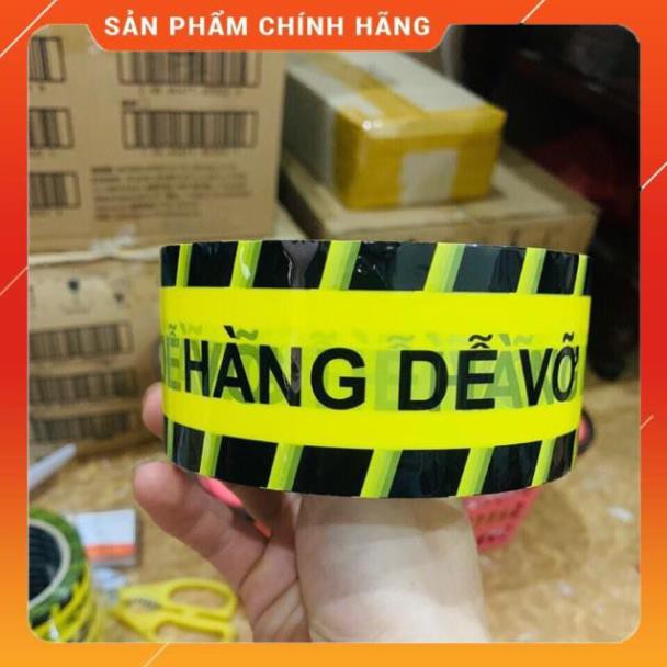 Băng dính in HÀNG DỄ VỠ cuộn 230g