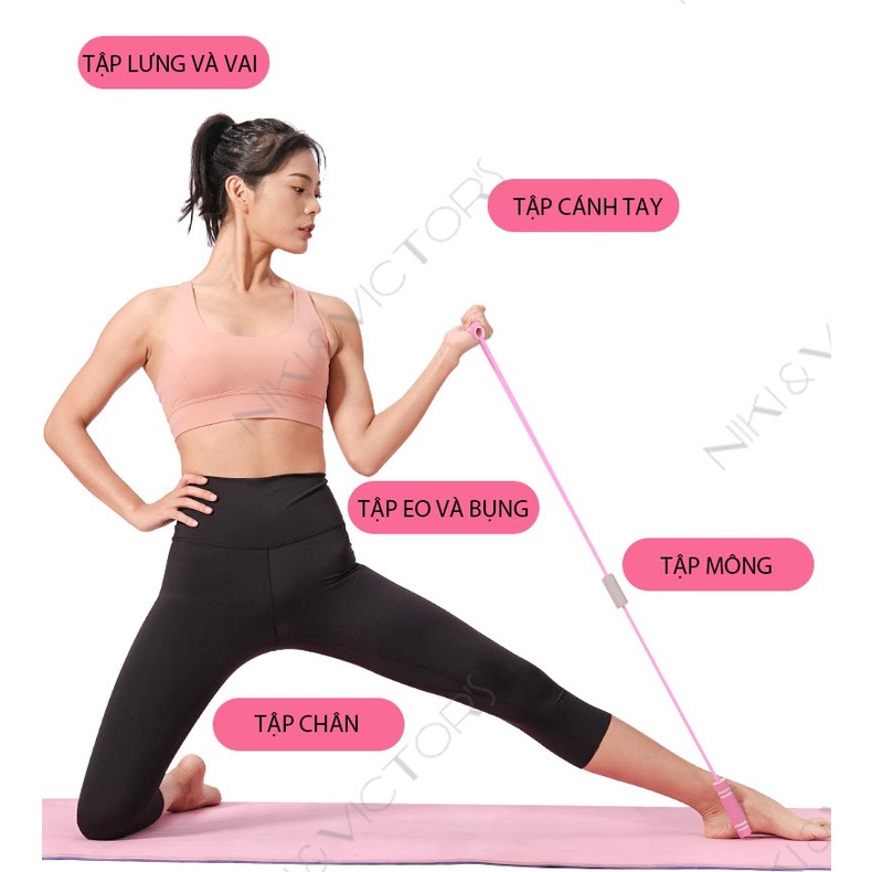 Dây Kháng Lực Tập Yoga Dây Kéo Cao Su Tập Gym Kháng Lực Thể Dục Tại Nhà Cho Nam Nữ Đa Năng Số 8