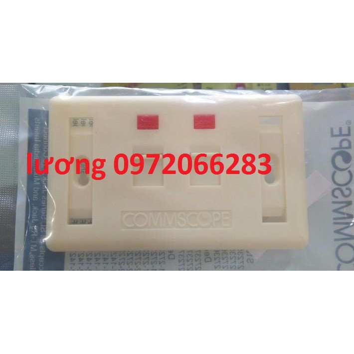 Mặt nạ outlet 2 cổng Commscope 272368-2 Faceplate