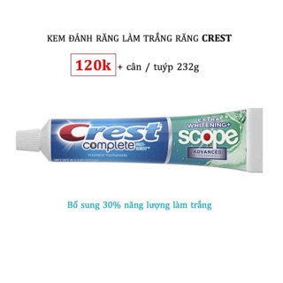 KEM ĐÁNH RĂNG CREST 240gram