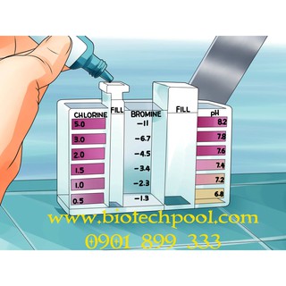 Bộ test nước hồ bơi 2in1
