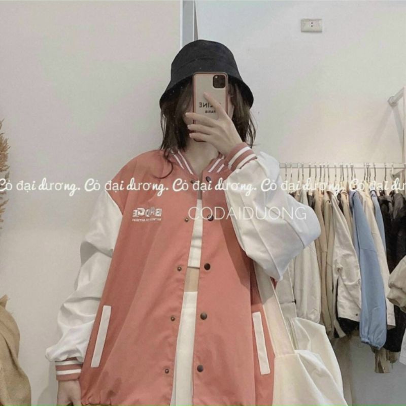 Áo khoác dù tay phối 2 màu