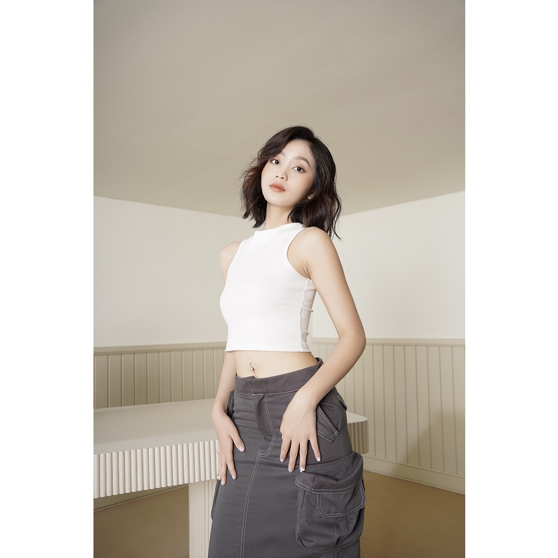 Áo Croptop Ba Lỗ Basic Nhiều Màu Chất Liệu Dày Dặn 2AM