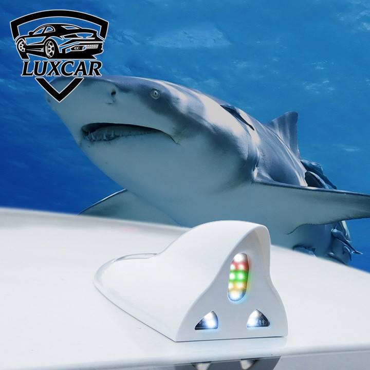 Ăng ten vây cá ô tô LUXCAR tích hợp LED năng lượng mặt trời